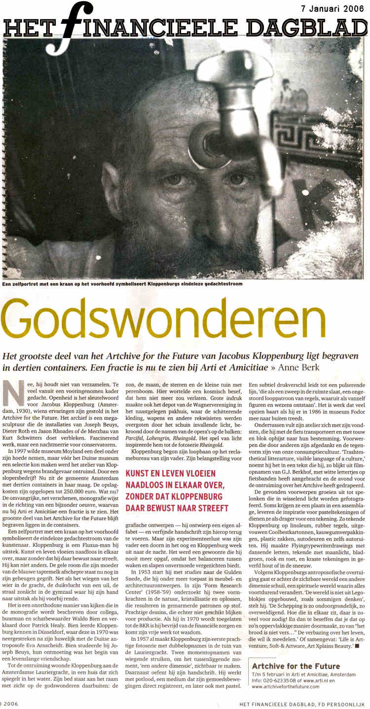 2006 - 7 januari - financieel dagblad