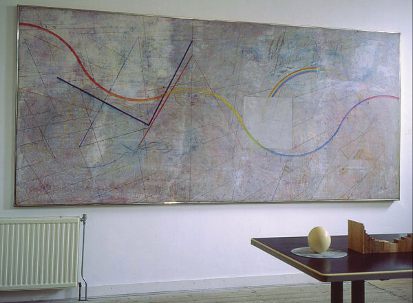 K, Mixed media on wood, 175 x 375 cm, 1972.02