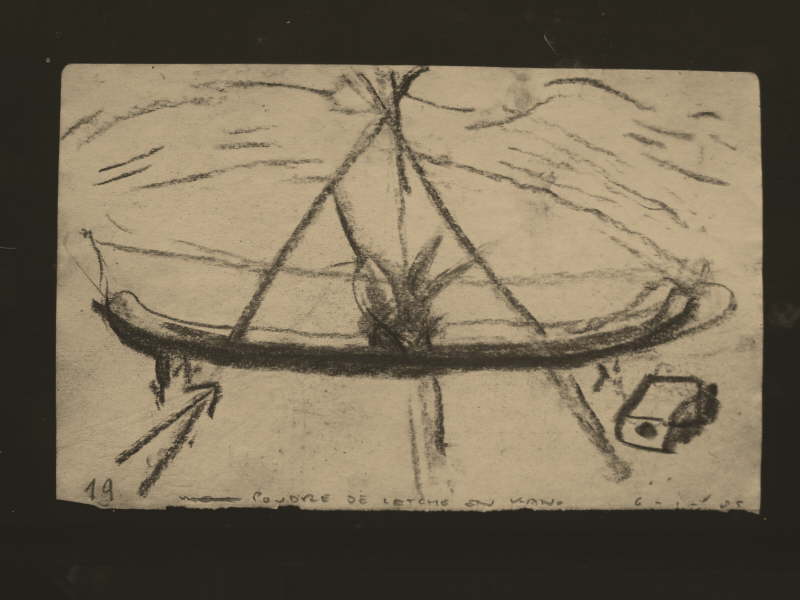 Tierra Del Fuego Carbon Drawing - 019