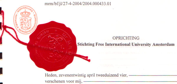 Oprichting FIU Amsterdam document